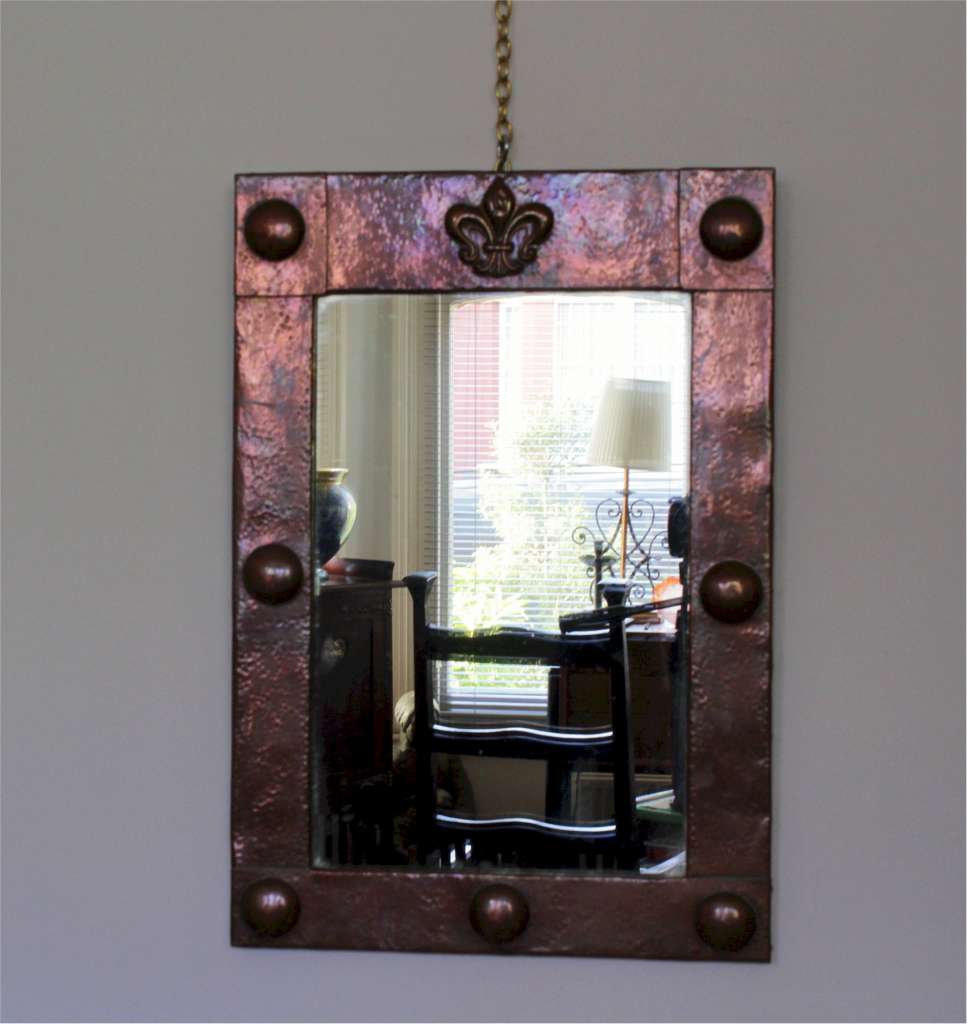 Arts and Crafts copper framed mirror Mirrors Art Furniture