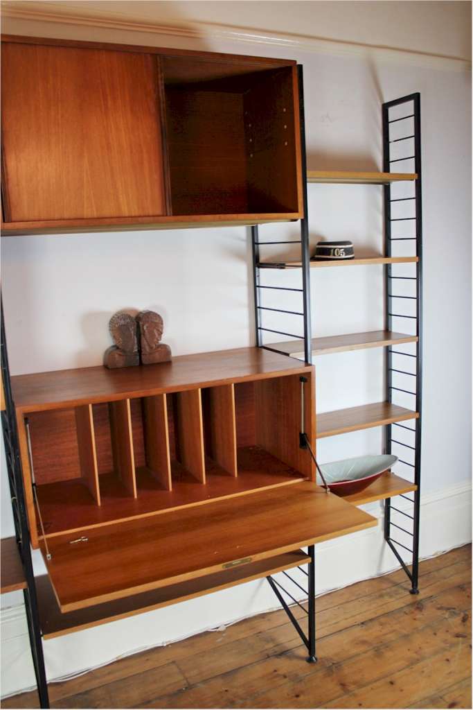MidCentury Ladderax Shelving system by Staples c1960's Sold Art