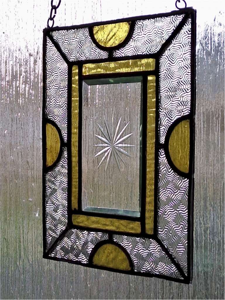 Small antique stained glass window hangers Art Art Furniture