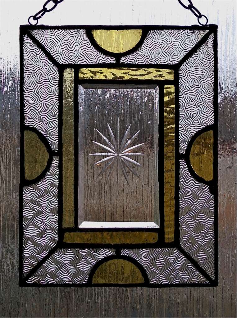 Small antique stained glass window hangers Art Art Furniture