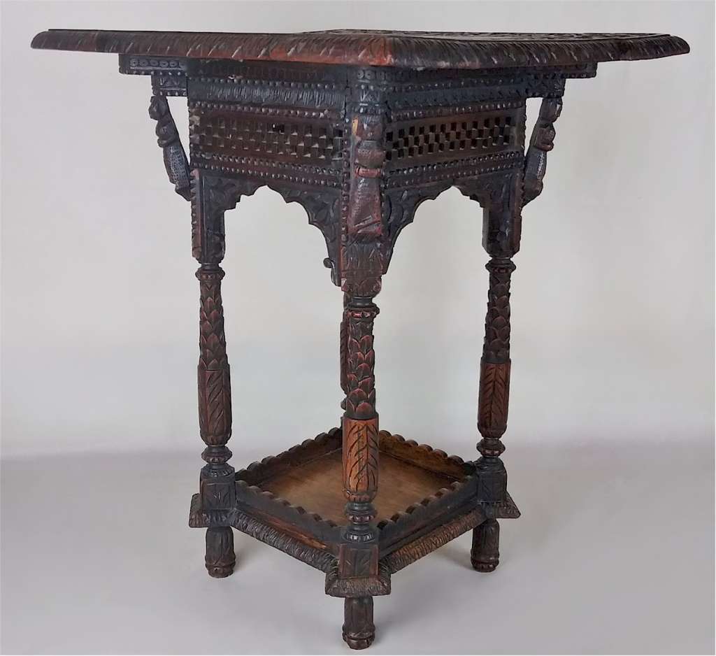 Anglo Indian 19thC hardwood occasional table