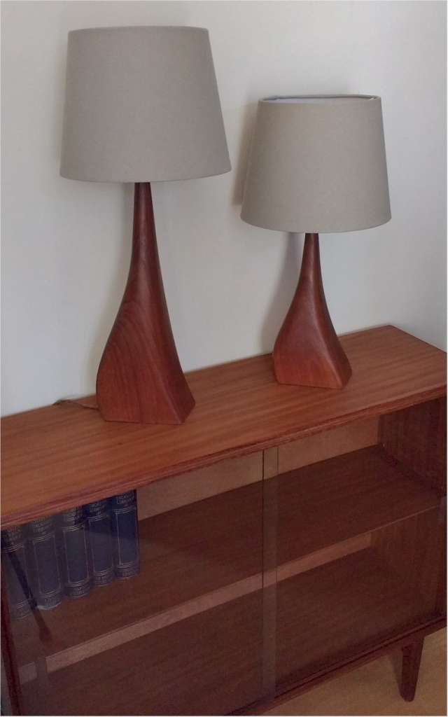 Mid Century table lamp in teak