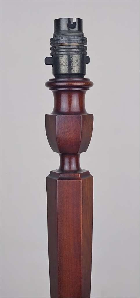 Heals table lamp in mahogany