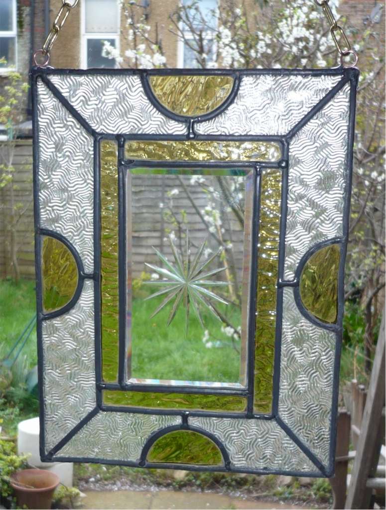 Small antique stained glass window hangers Art Art Furniture