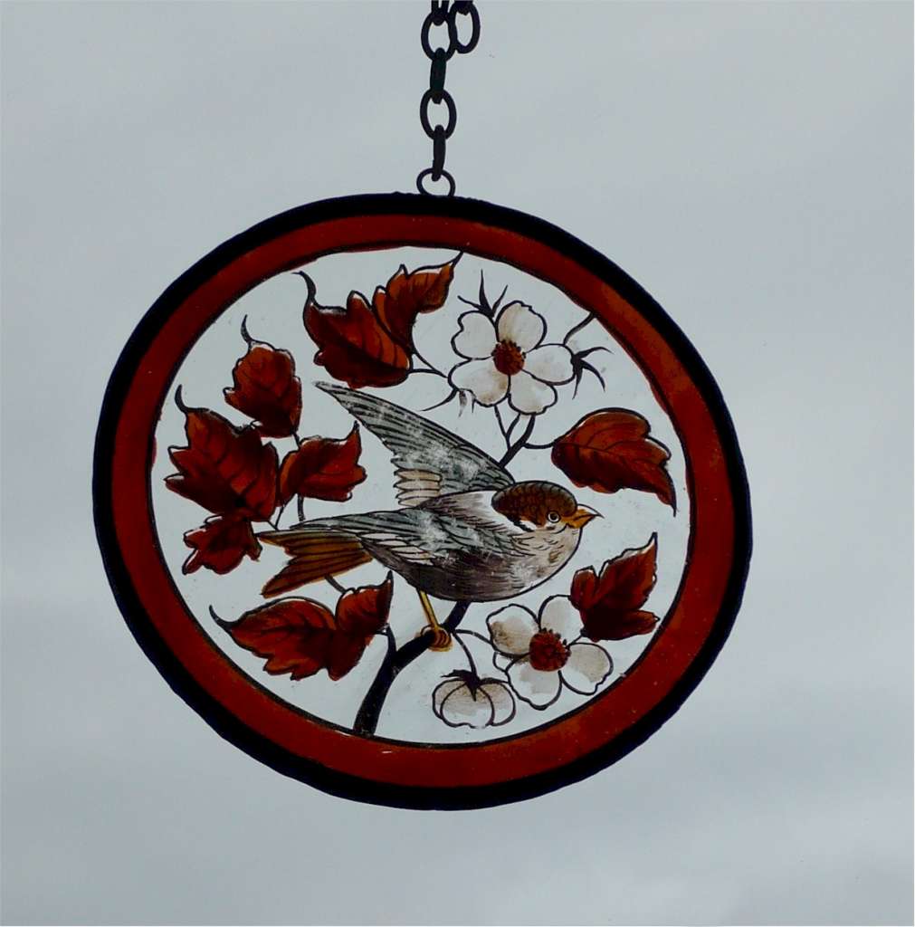 Window hanger painted bird ART Art Furniture