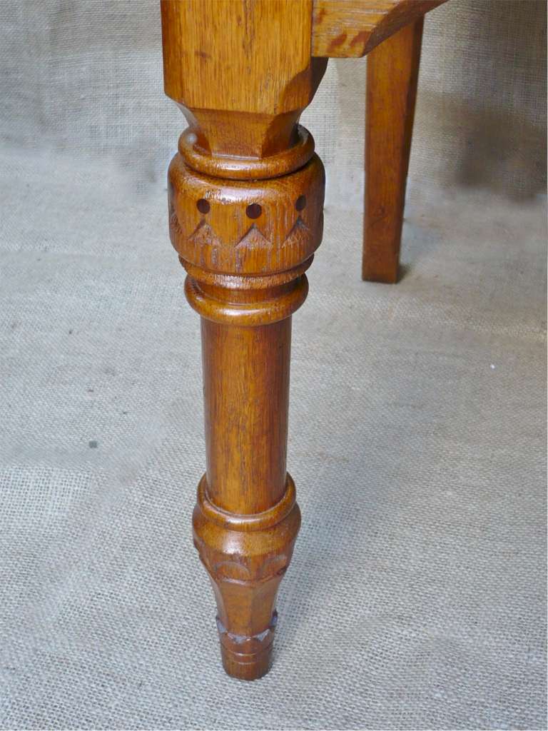 Fine hall chair in oak by Lamb of Manchester Art Furniture