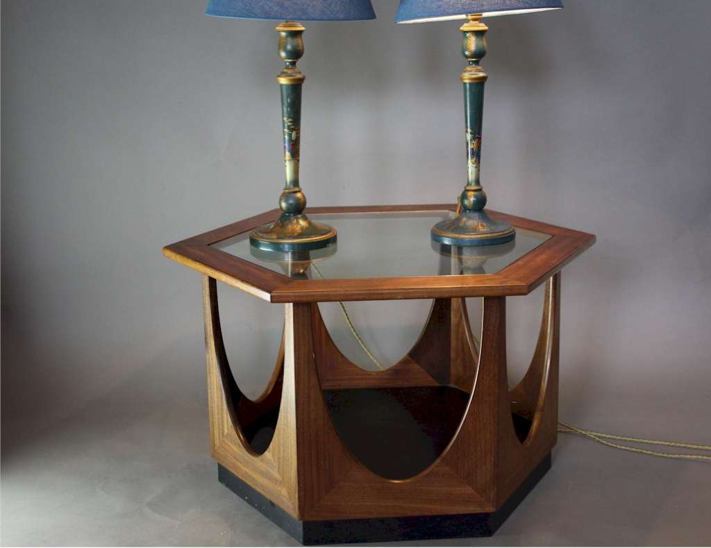 G Plan mid century teak hexagonal coffee table Art Furniture
