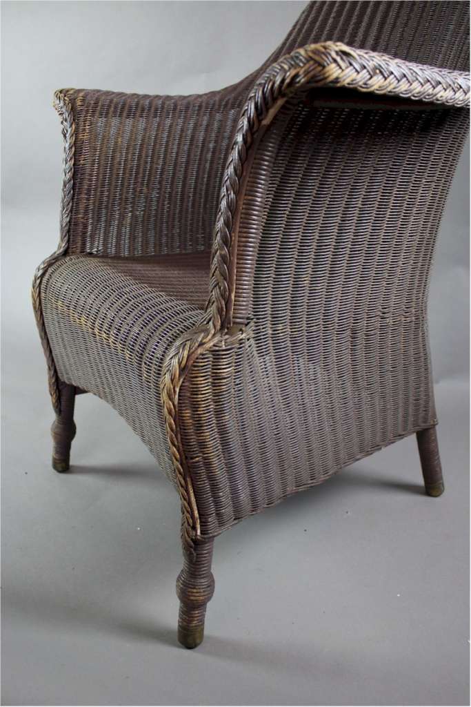 Large original Lloyd Loom armchair c1930's Sold Art Furniture