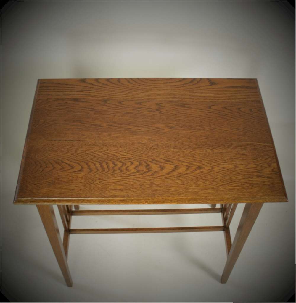 Oak rectangular side table