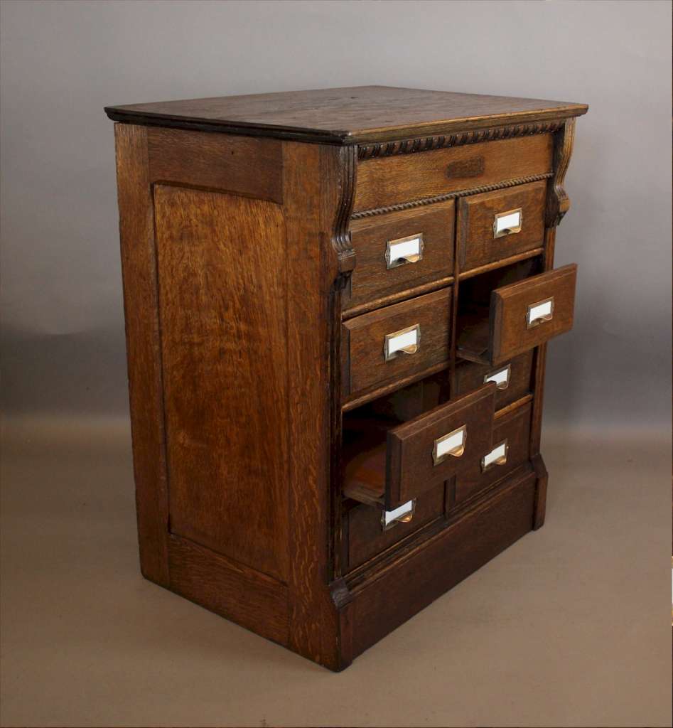 Oak filing by Canadian Co. c1900 Art Furniture
