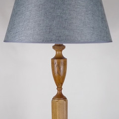 Heals standard lamp in weathered oak