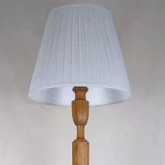 Heals standard lamp in oak