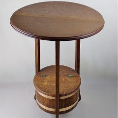 Arts and crafts table in oak by Listers of Dursley