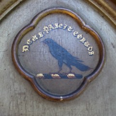 Gothic mirror with Raven