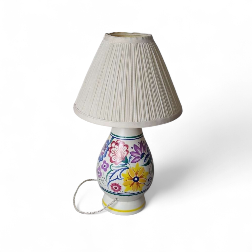 Poole pottery table lamp