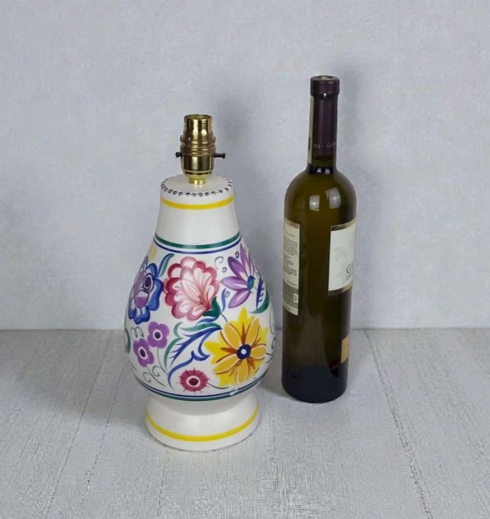 Poole pottery table lamp