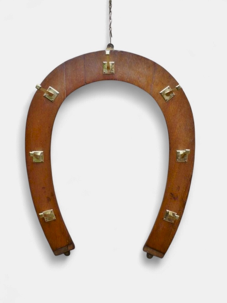 Maple & Co Jockey Club coat rack in oak