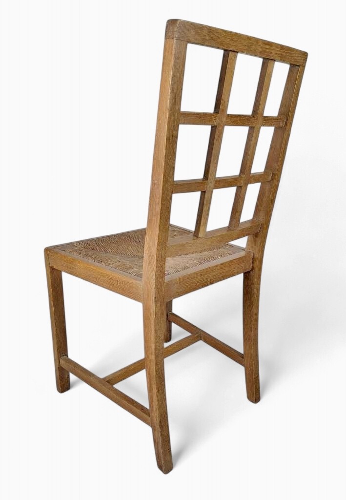 Set of 6 ( 4+2 ) Heals lattice back chairs pale oak
