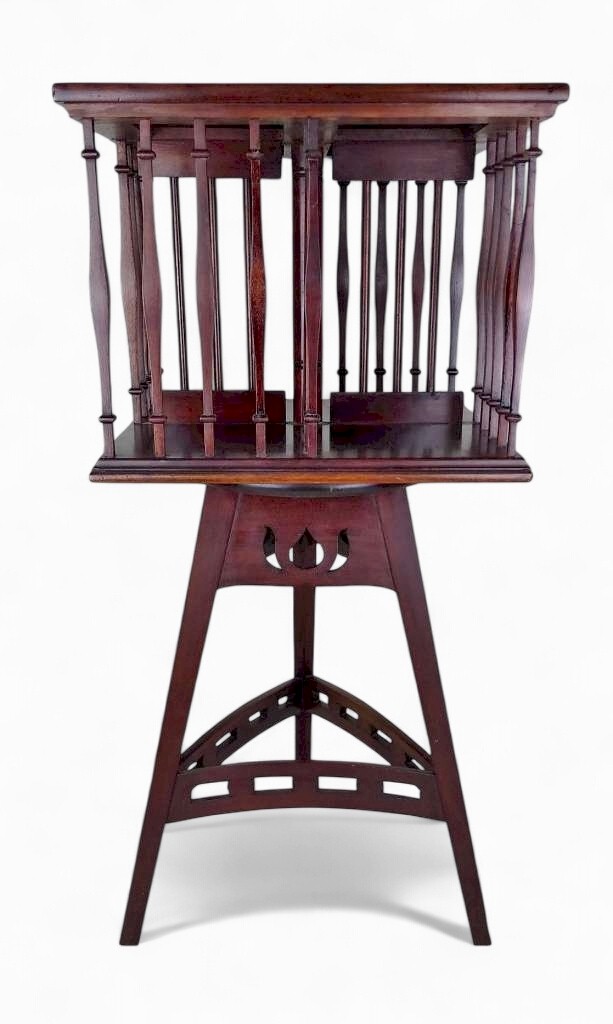 S & P arts and crafts revolving bookcase