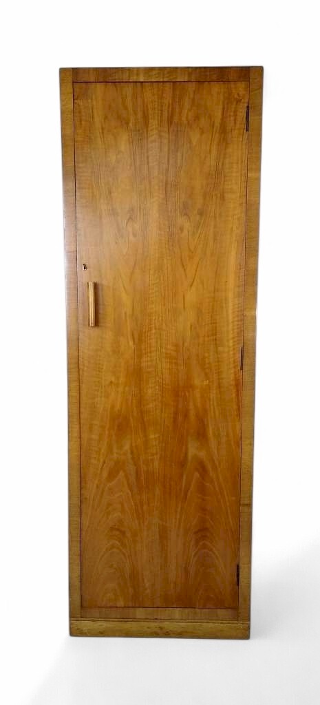 Heals narrow wardrobe in figured walnut