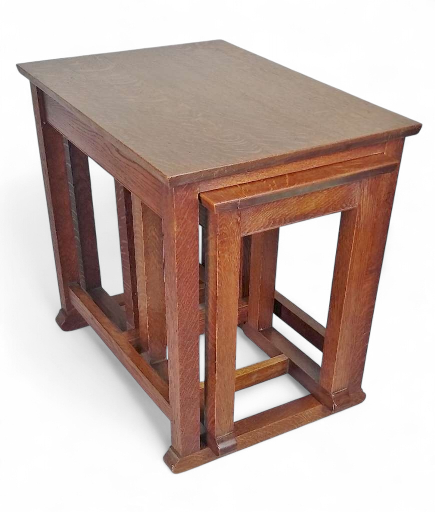 Arts and crafts nest in golden oak