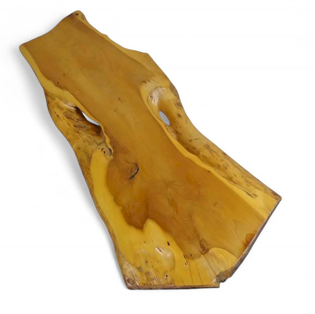 Live edge Mid Century coffee table by Reynolds of Ludlow