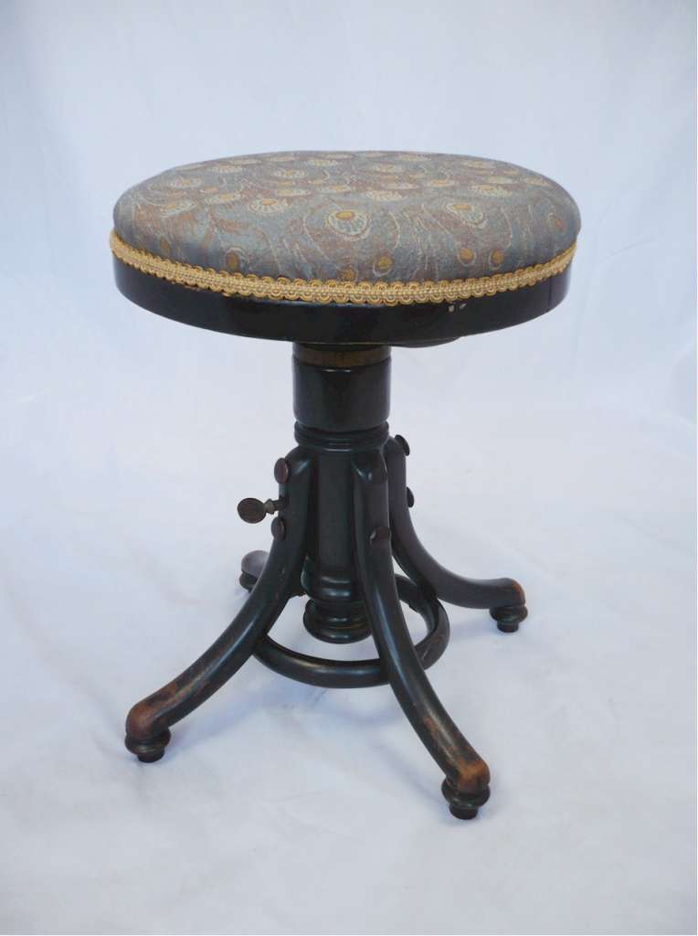 Bentwood adjustable stool by J & J Kohn