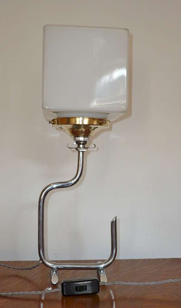 Art Deco chrome table lamp