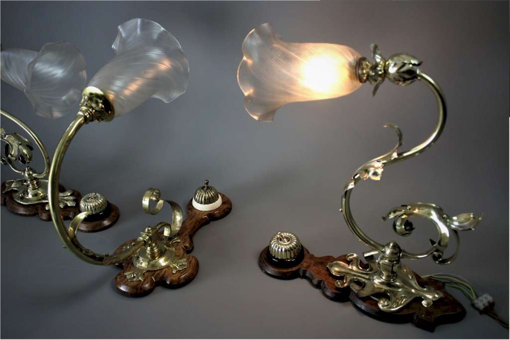 Late Victorian Aesthetic / Gothic wall lights