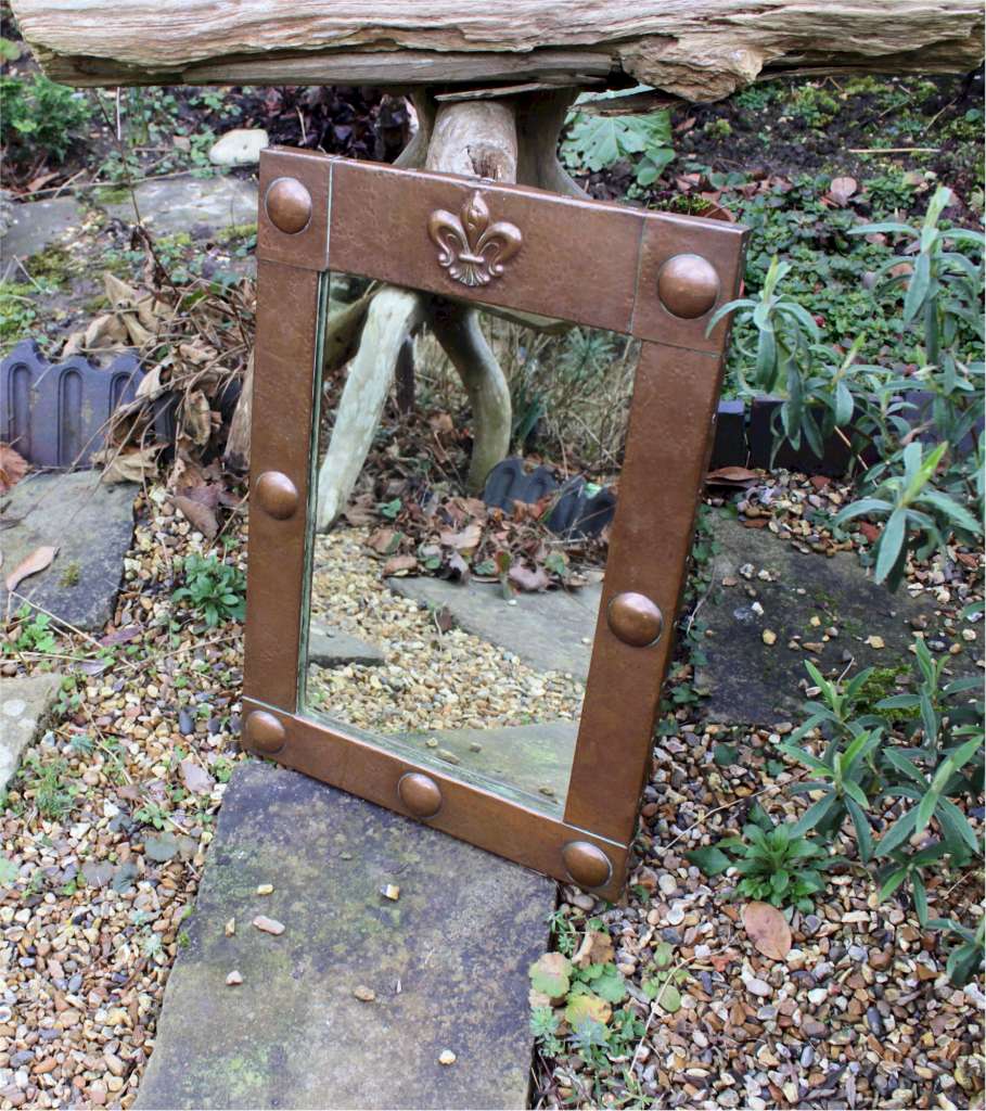 Arts and Crafts copper framed mirror Mirrors Art Furniture