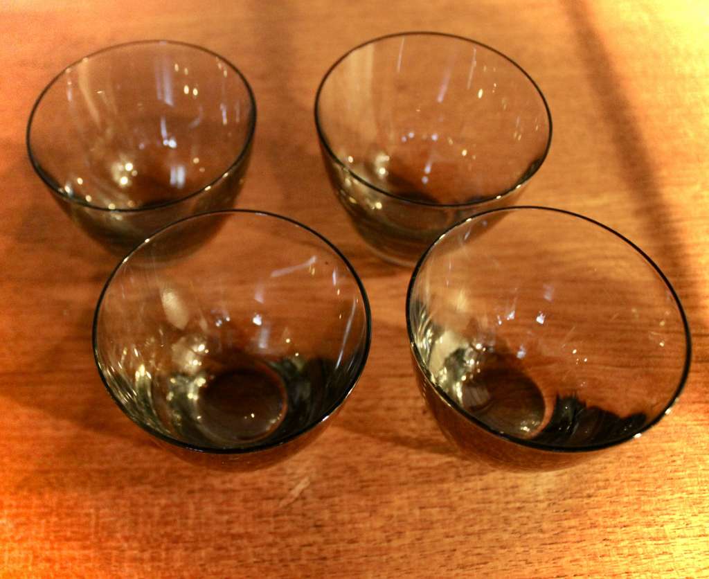4 smoked tumblers Holmegaard