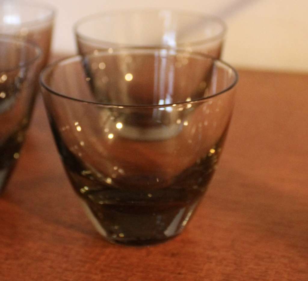 4 smoked tumblers Holmegaard