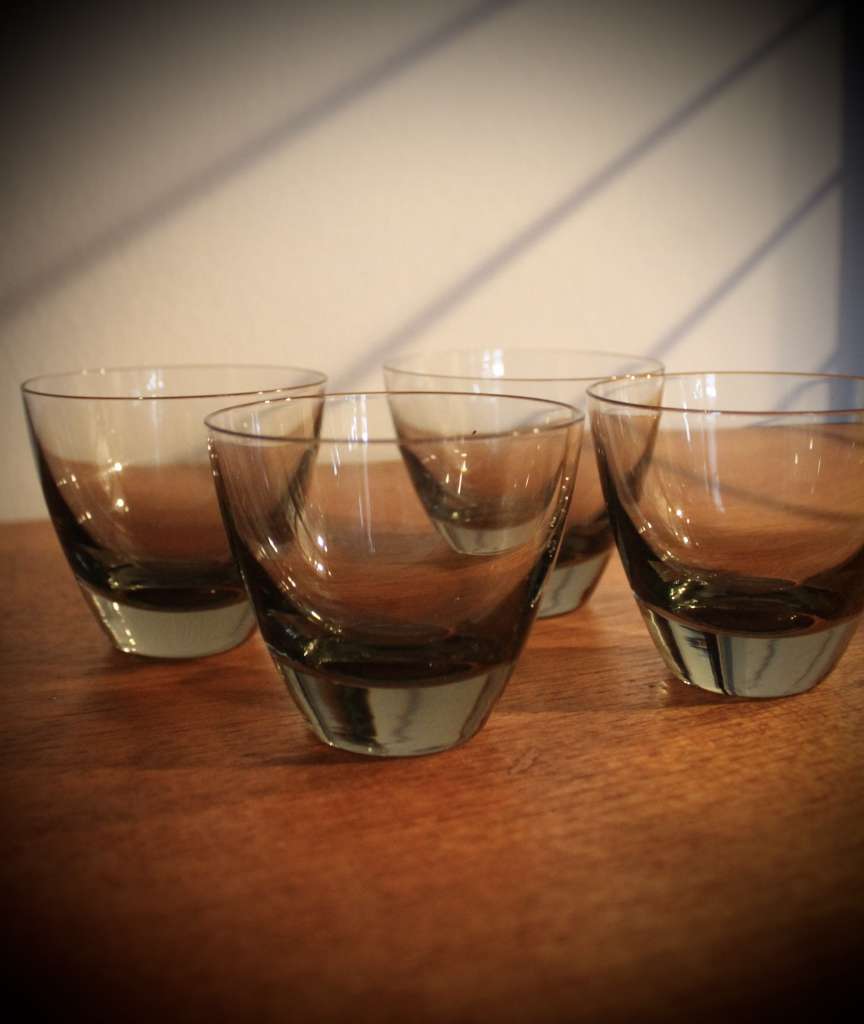 4 smoked tumblers Holmegaard