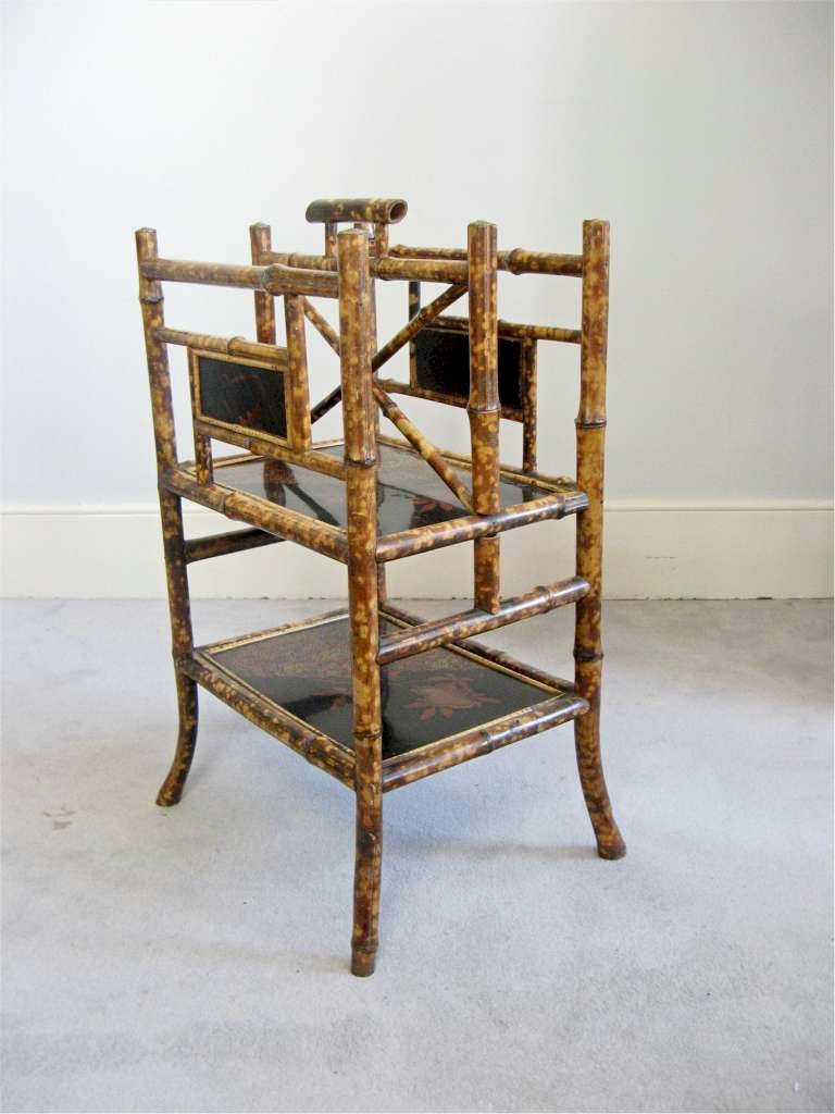 Victorian bamboo canterbury / magazine rack warehouse Art Furniture