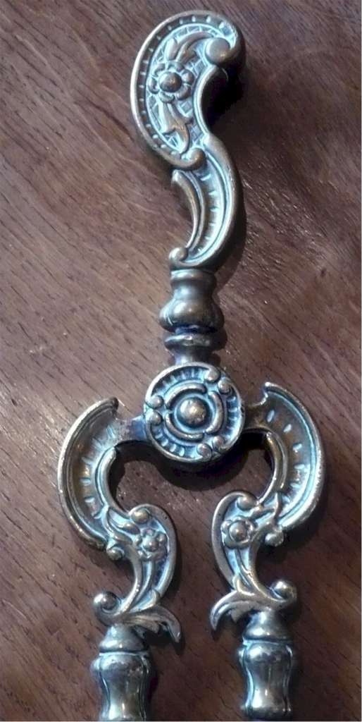 Set of decorative fire irons by John Wright