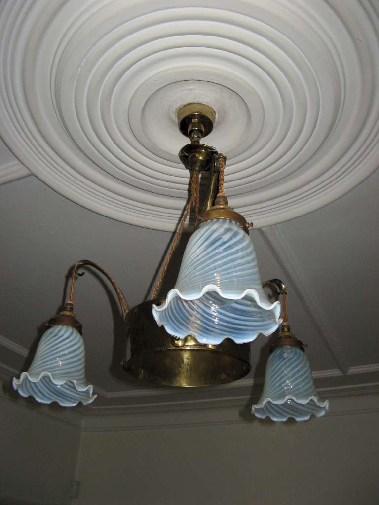 Arts and Crafts brass ceiling light Lighting / Hanging Art Furniture