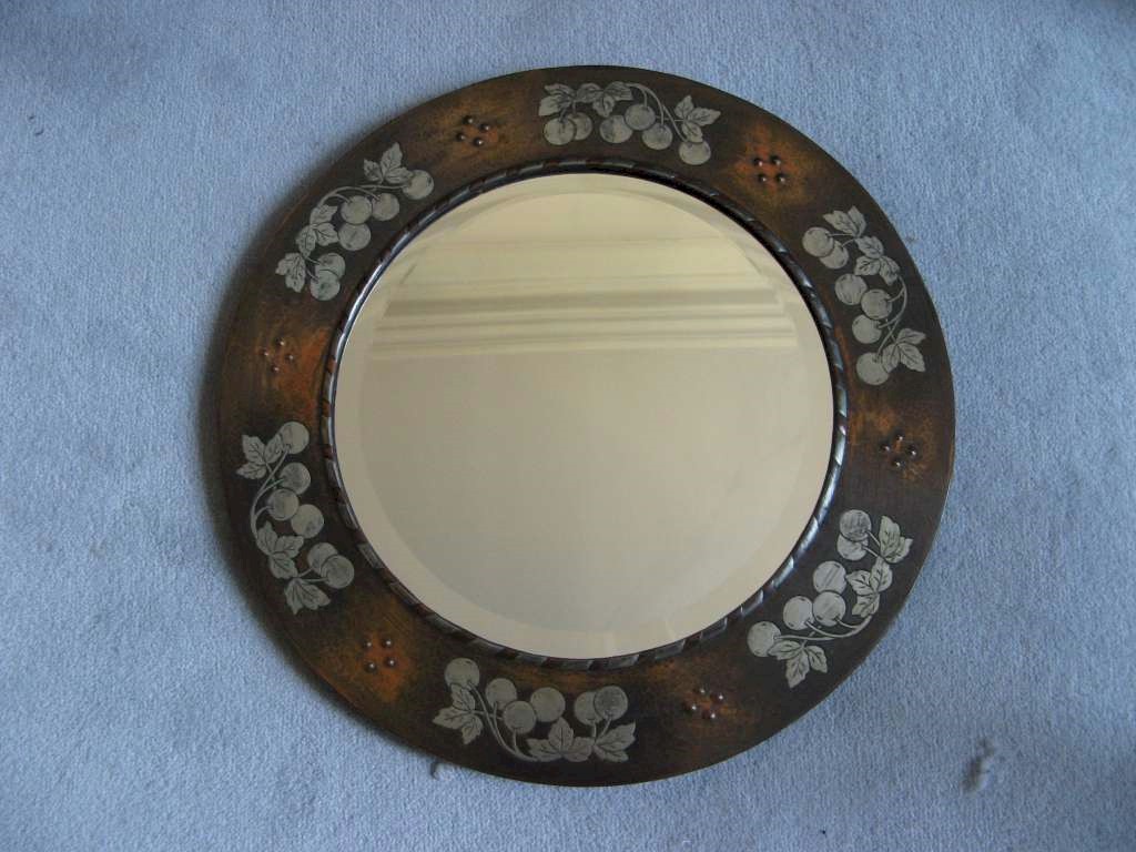 Arts and Crafts mirror by Harold Holmes