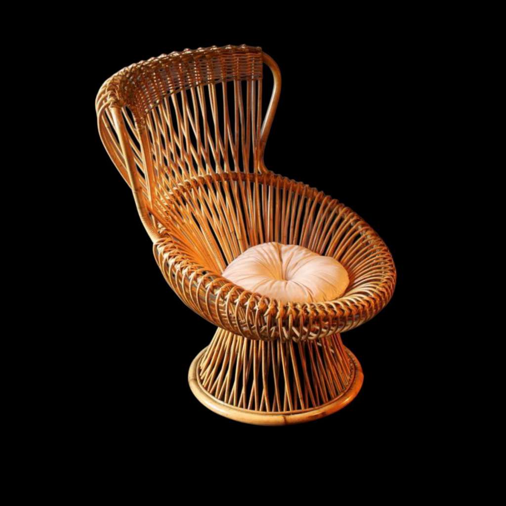 Franco Albini Wicker Margherita Armchair