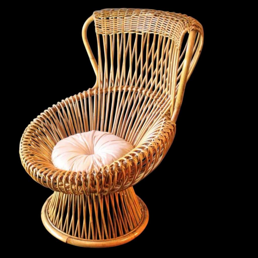 Franco Albini Wicker Margherita Armchair