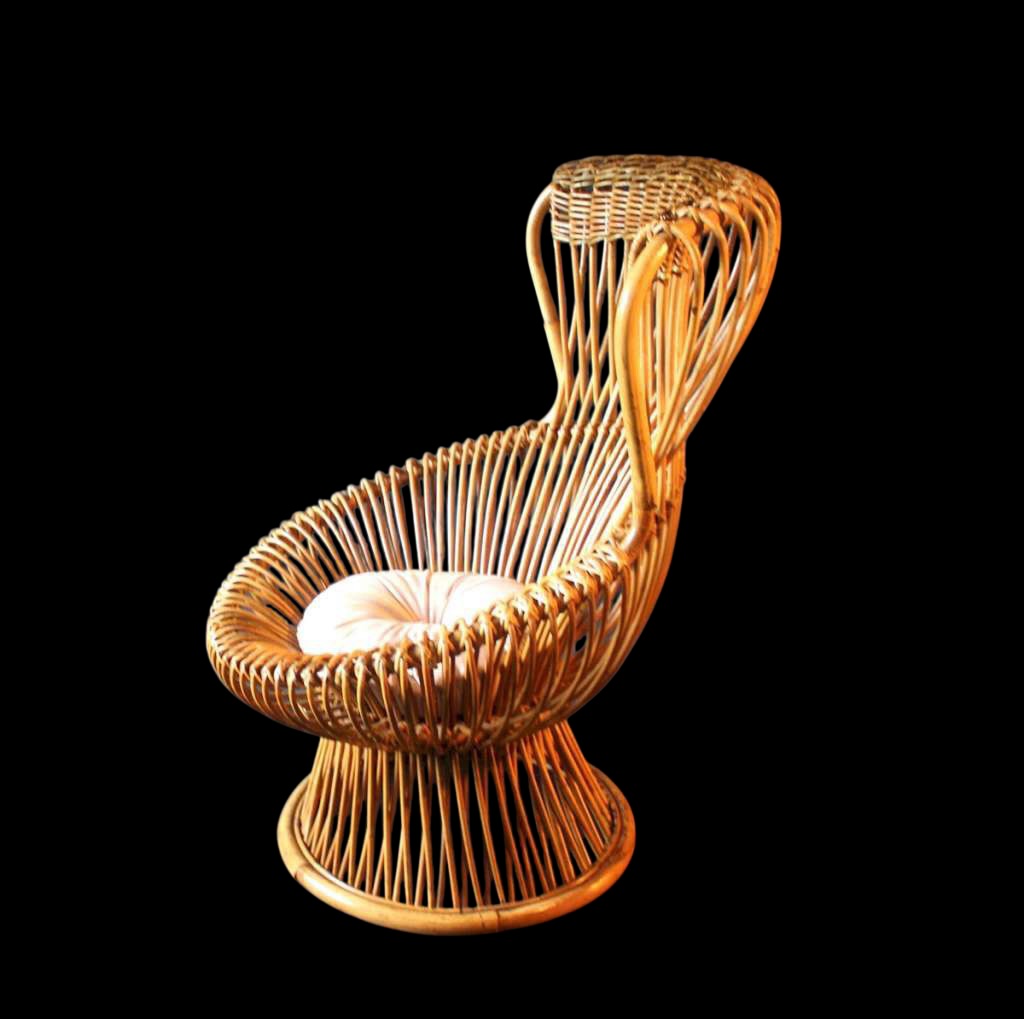 Franco Albini Wicker Margherita Armchair