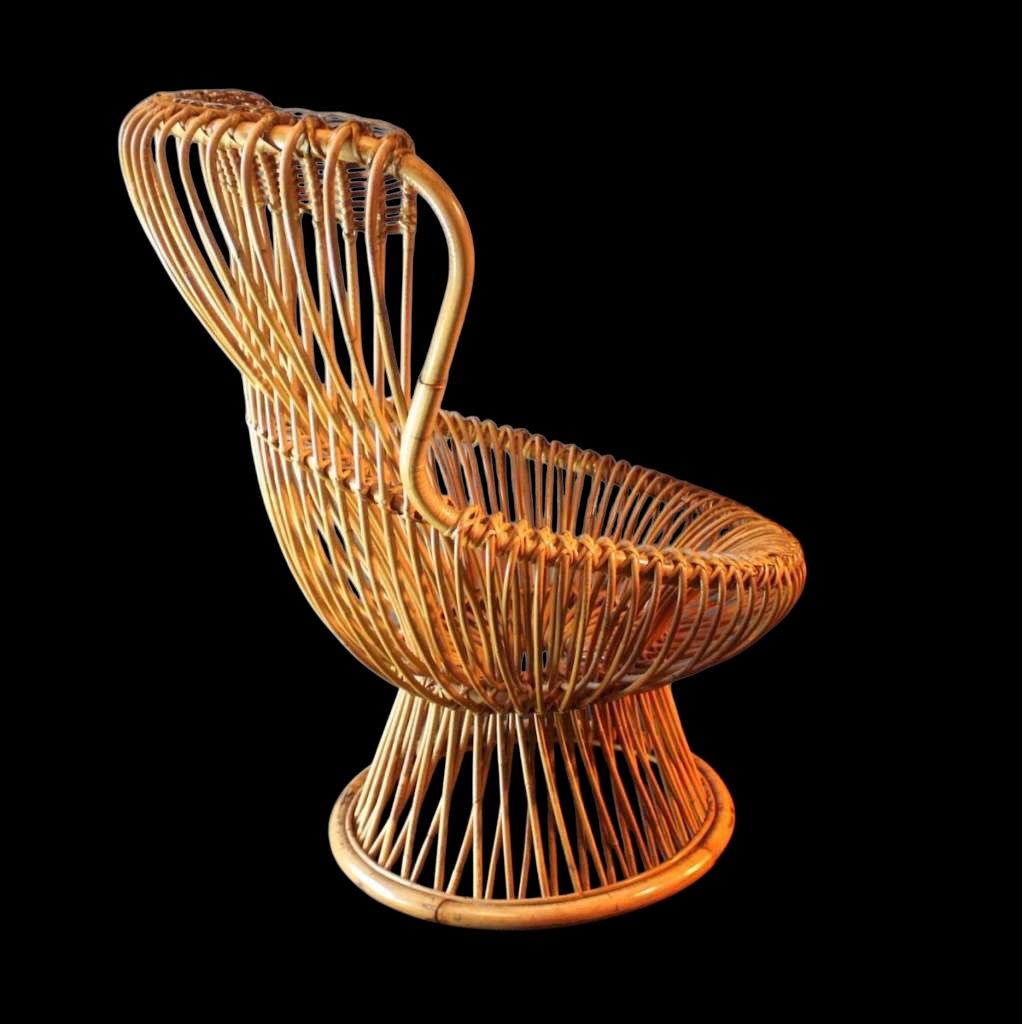 Franco Albini Wicker Margherita Armchair