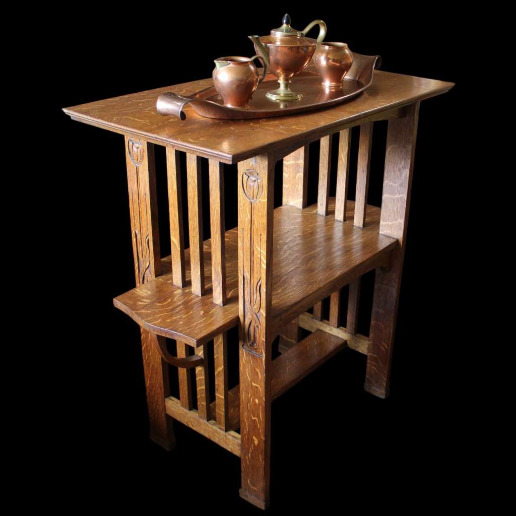 W.A.S Benson , arts and crafts, copper tea set