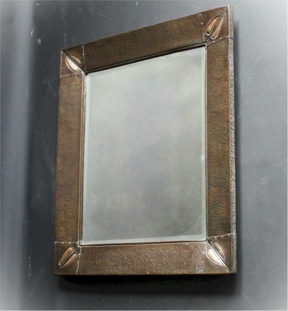 Large arts and crafts mirror , Scottish school