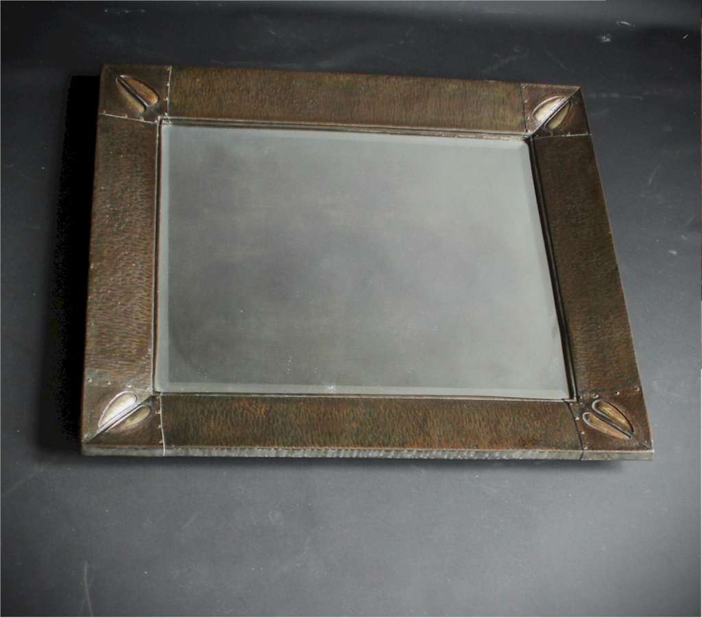Large arts and crafts mirror , Scottish school