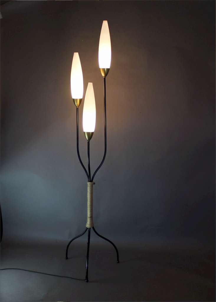 Mid-Century 1950's French floor lamp