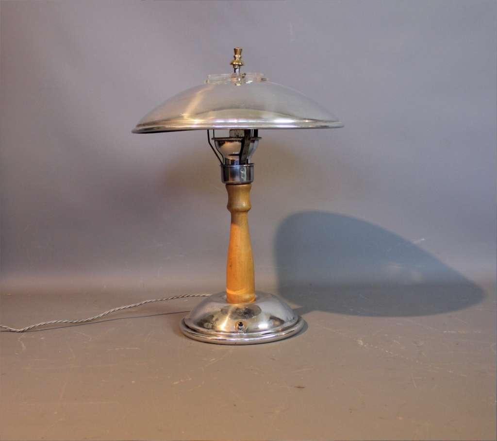Art Deco French mushroom table lamp