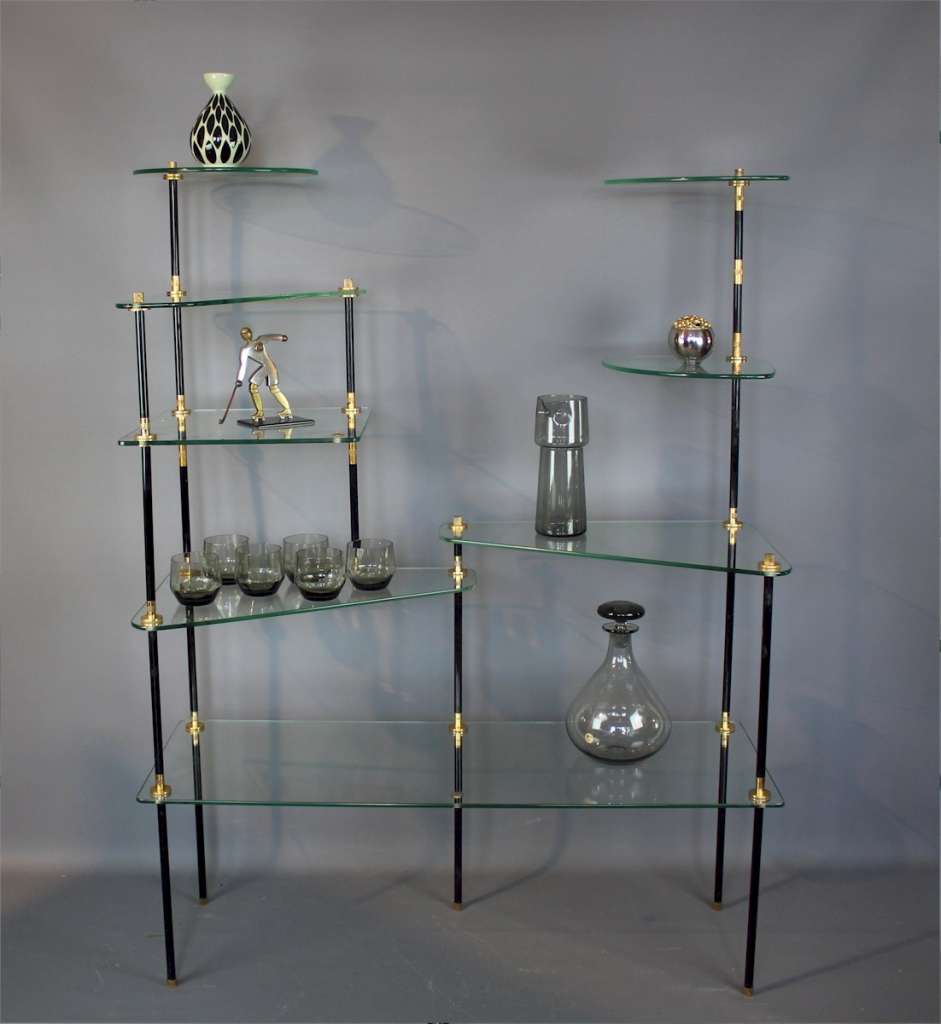 Fabulous French 1950's shelving unit