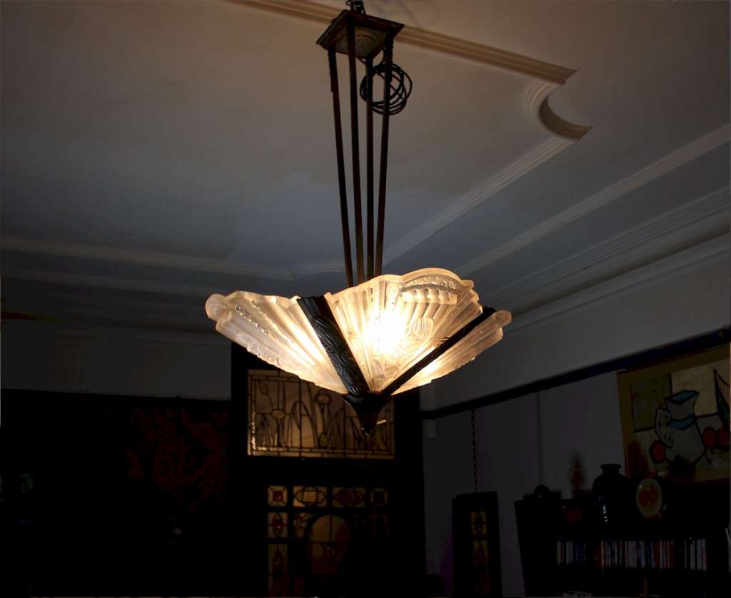 French art deco ceiling light