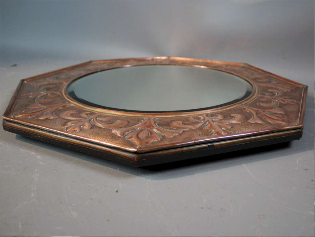 KSIA copper arts and crafts mirror.