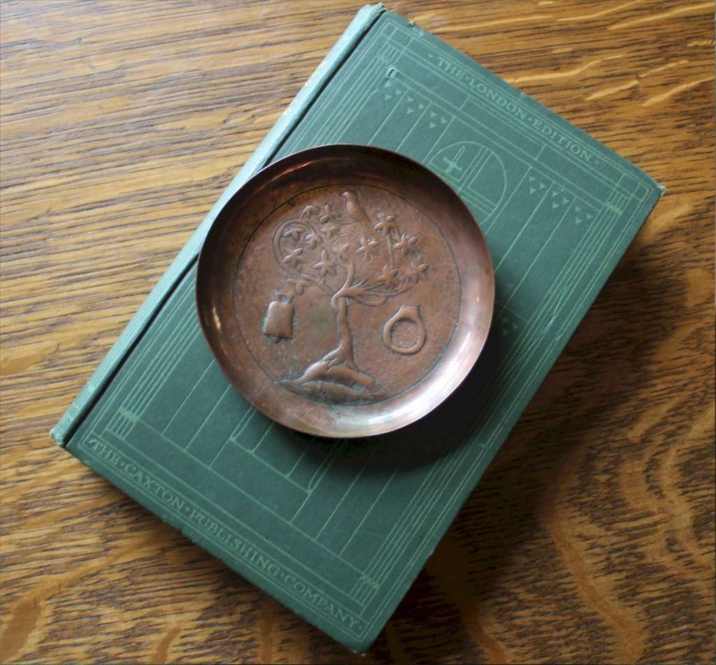 Keswick copper dish Glasgow arts and crafts